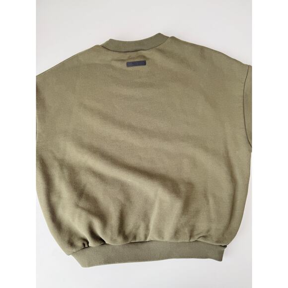 Fear of God Essentials army green crew sweatshirt - size xsmall - Picture 4 of 5